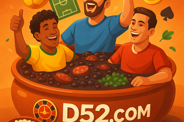 Cristo Redentor com iluminação neon roxa, simbolizando a cultura brasileira no D52.com